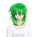SureWells Cosplay Wigs Vocaloid Gumi Green Stylish Fluffy Wigs Cosplay Wigs Party Wigs Costume Wigs