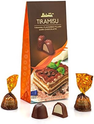 Laima Dreamy Desserts - Tiramisu Dark Chocolate Truffles (Bag of 10 Pieces) 4.94 Oz