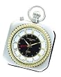Pocket Watch - 14k Gold-plated Two-tone Open Face Black Roman Numeral Pocket Watch