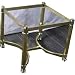 Square end table brass base from Randy Levines Office no glass 297580LH - MLB Other Furniture
