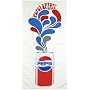 Pepsi-Cola 1970's Vintage Beach Towel, White