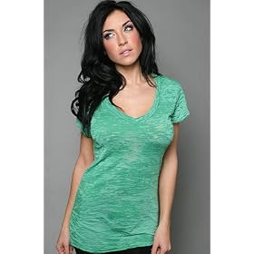 Buy Alternative Apparel The Diane V-Neck Tunic in Kelly Green,Tops (S S) for Women by Alternative