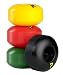 Enuff Refreshers 53mm Skateboard Wheels - Rasta Mixers