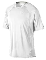Nike White Dri-FIT UV Essential Mens Running Shirt