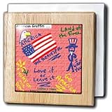 Review 3dRose LLC  / American Graffiti - 6 Inch Tile Napkin Holder