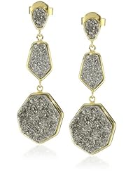 Marcia Moran "Illume" Triple Geometric Drop Earrings