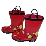 Disney Cars Kid's Lightening Mcqueen Boy's Red Rain Boots (Toddler/Little Kid)