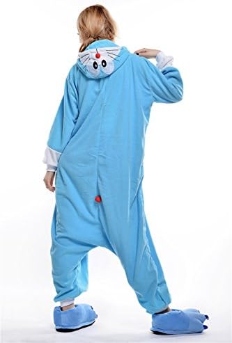TSRJ Doraemon Pyjamas Unisex Christmas Sleepwear Kigurumi Onesie Cosplay Costume US(M)