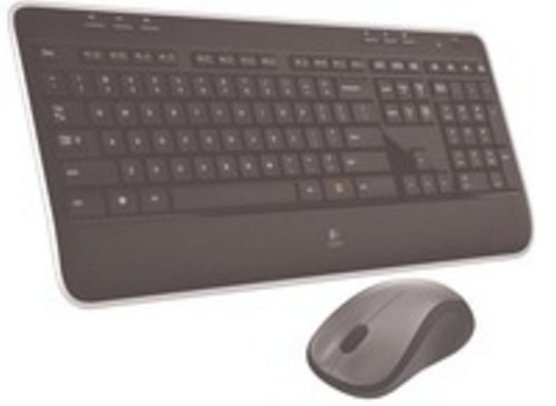 Logitech Mk520 Uk Cordless Desktop Keyboard Media Full-size And Optical Mouse Ref 920-002606 Picture