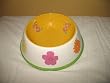 Dog Bowl - "Garden Party" Ceramic - 10" Marigold Yellow