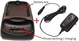 (2 Items Combo) Dual Desktop Cradle Battery Charger + Home Ac Wall Charger for Motorola Verizon V710 V 710 E815 E 815