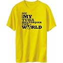 T-Shirt Yellow " Me & My Tuba Will Conquer The World " Instruments