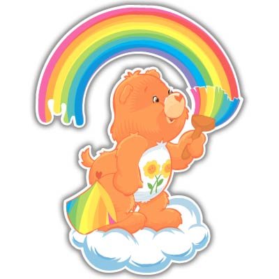 Care Bears Friend Bear kids vynil car sticker 4