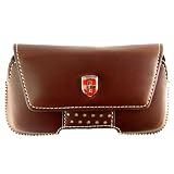 Authentic **SWISS ARMY** Leatherware iPhone 4 & iPhone 4S Carrying Case Brown + Live * Laugh * Love VG Wrist Band!!!