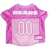 Pets First NFL Chicago Bears Pet Jersey, Large, pink