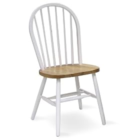 International Concepts C02-212 37-Inch High Spindle Back Chair, White Natural by International Concepts