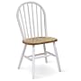 International Concepts C02-212 37-Inch High Spindle Back Chair, White/Natural