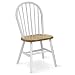 International Concepts C02-212 37-Inch High Spindle Back Chair, White/Natural