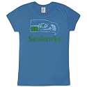 Seattle Seahawks - Distressed Logo Ladies T-Shirt