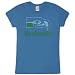 Seattle Seahawks - Distressed Logo Ladies T-Shirt - Medium