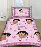 DORA THE EXPLORER : ADORABLE SINGLE DUVET COVER & PILLOWCASE