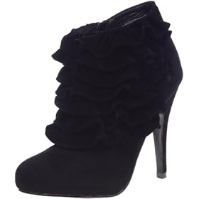 bottes cuir noir Buffalo 323916 Boots femme