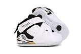 JORDAN AJF 8 CRIB INFANT 385070-102 (3, WHITE/BLACK-VRSTY MAIZE-STLTH)
