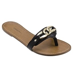 Women's Xhilaration® Tressa Thong Sandals - Black : Target from target.com