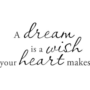 A Dream Is a Wish Your Heart Makes Vinyl Wall Art Decal A Dream Is a Wish Your Heart Makes Vinyl Wall Art Decal