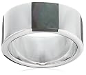 Fred Bennett Dark Grey Mother of Pearl Inlay Ring