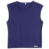TAIGA Power-Dry Sleeveless Shirt Regular - Men's Sleeveless Tank Shirt, Navy Blue or Brown, MADE IN CANADA