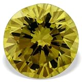 0.19 Ct Canary Yellow Color Round Shape Natural Diamond
