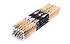 On-Stage Sticks Selected Maple Drumsticks: 12 Pairs of 2B Nylon Tip Drum Sticks