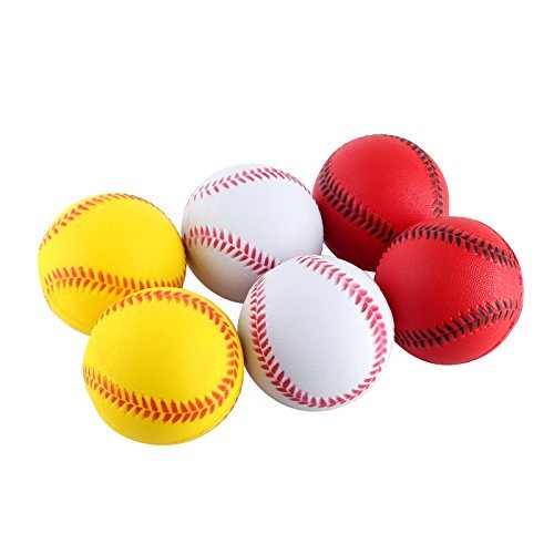 Mini Sports Stress Balls Baseballs Fun, 6Pack Toys Games Toys Toys Toy