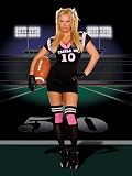Exotic Tackle Me Female Football Sexy Costume - MEDIUM