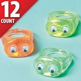 Wiggle Eye Rings 12ct