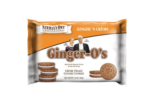 Newman's Own Organics Newman-O's, Ginger-O's, 13-Ounce Packages (Pack of 6)