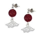 NCAA Arkansas Razorbacks LogoArt Ovation Earrings