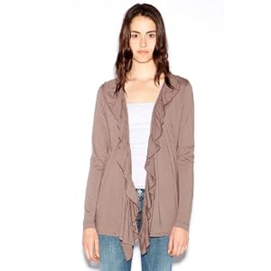 Buy Allen Allen Ladies Open Ruffle Front Cardigan by Allen Allen