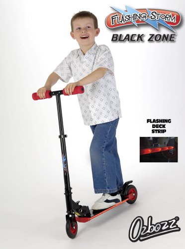 Grossman Black & Red Flashing Storm Scooter