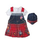 Infant Baby Girls Boutique Clothes PLAID Outfit FLAPDOODLES Girl 6-24M