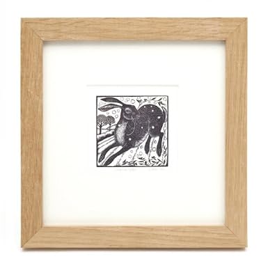 Leaping Hare (Framed Print)