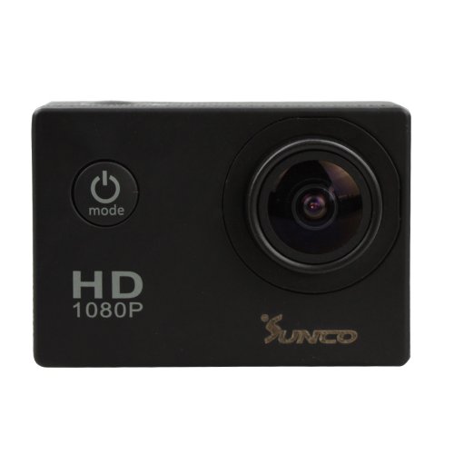 Sunco® DREAM 2 SJ4000 Helmet Camera Full HD 1080p 12MP Underwater Cameras With 170 Degree Wide Angle and 1.5 -inch High Definition Screen Video Camera (Black)