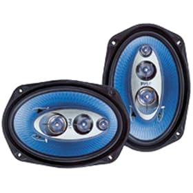 PYLE PL6984BL 6-Inchx 9-Inch 400 Watt Four-Way Speakers