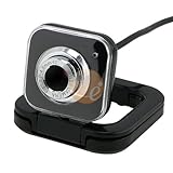 Black 5.0 MegaPixel USB 2.0 Digital Webcam with Mic