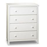 South Shore Furniture, Cotton Candy Collection, 4 Drawer Chest, Pure White
