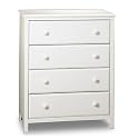 Furniture online: South Shore Furniture, Cotton Candy Collection, 4 Drawer Chest, Pure White