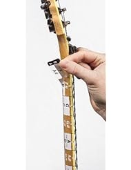 Single Detail Page Misc: Guitar Fretboard Note Decals - 25.5" Scale - Learn Songs Faster - Reference Your Notes Without Anyone Knowing - 2 String and All Note - White - AxeTape