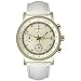 DKNY Women's NY4526 Chronograph Gold-Tone Stainless Steel and White Leather Watch