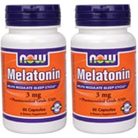 Melatonin 3 mg 60 + 60 Caps NOW Foods by Now Foods